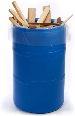 55 Gallon Clear 38" x 65" 3 mil Contractor Bags