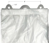 12 x 17 0.5 Mil Plastic Produce Bags on Header Hole Placement Measurement