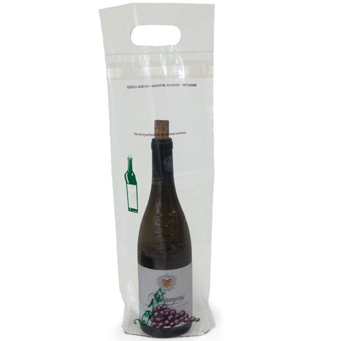 printed Wine Bottle Bag