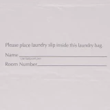 Registry Disposable Laundry Bag, Tear Off Tie, 14 W x 24 L, 1 Mil, White, Tear-Off Tie Laundry Bags, Disposable Laundry Bags, Disposable Bags and  Liners, Room Supplies