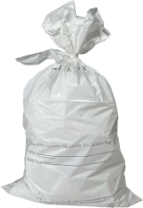 Tied 14 x 24 1.25 Mil Plastic Laundry Bags - Eco Friendly