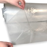 Clear 24x24x48 1.5mil Gusseted Poly Bags on Roll Side Gusset
