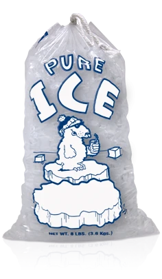 Poly Drawstring Ice Bag