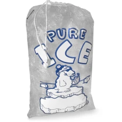 10 lb "Pure Ice" Icebags with Drawstring