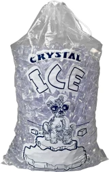10 lb. Crystal Ice Drawstring Ice Bags