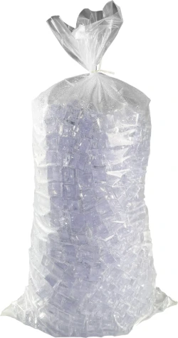 20 lb Heavy Duty Ice Bags with Twist Ties - 13.5" x 28"
