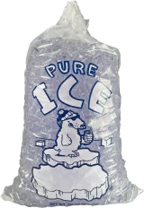 20 lb Pure Ice Ice bags with Drawstring