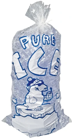 5 lb Ice Bags "PURE ICE" - 9" x 18"