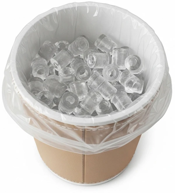 6 x 6 x 12 1 Mil Ice Bucket Liner Bags