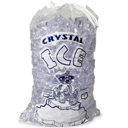 8 lb "Crystal Ice" Drawstring Ice Bags