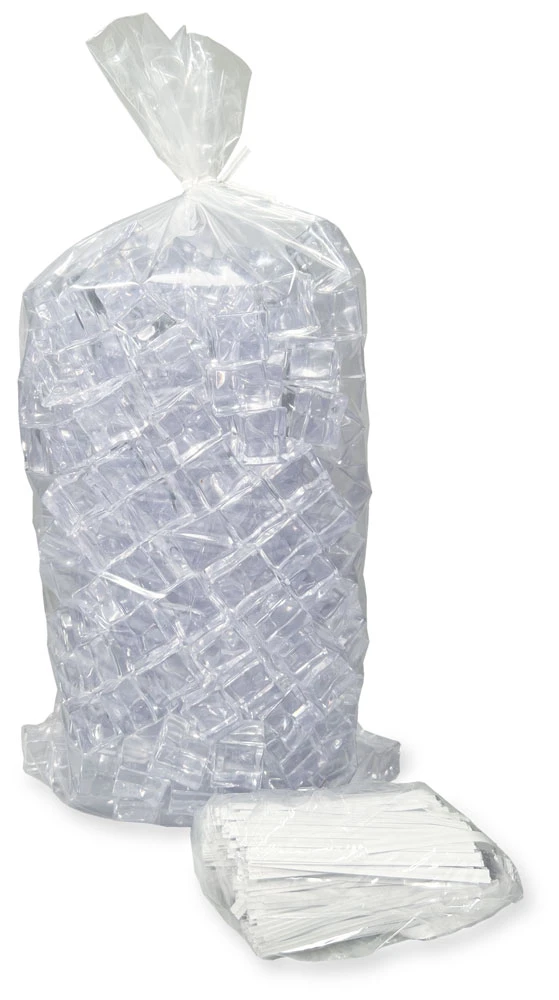 8LB Heavy Duty Ice Bags with Twist Ties 10 x 20
