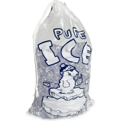 8 lb "Pure Ice" Drawstring Ice Bags
