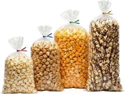 Clear Plastic Bags for Kettle Corn and Popcorn