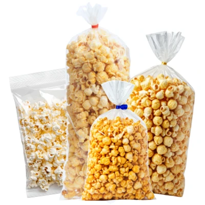 Clear Plastic Bags for Kettle Corn and Popcorn