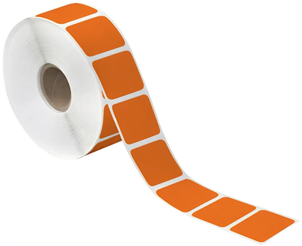 1.5x.75 Orange Direct Thermal Labels