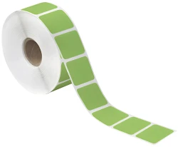 1.5" x 1" Green Direct Thermal Labels