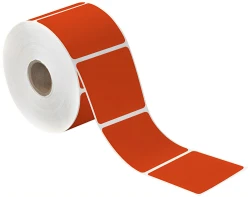 2" x 3 Red Direct Thermal Labels