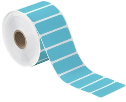 2.5" x 1" Blue Direct Thermal Labels