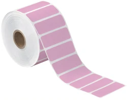 2.5" x 1" Pink Direct Thermal Labels