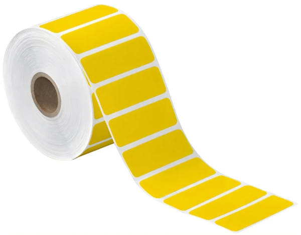 2.5x1 Yellow Direct Thermal Labels