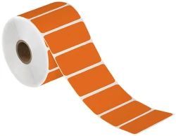 3" x 2" Orange Direct Thermal Labels