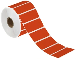 3" x 2" Red Direct Thermal Labels