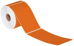 3" x 5" Orange Direct Thermal Labels