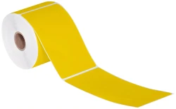 3" x 5" Yellow Direct Thermal Labels