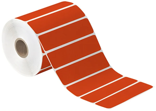 4x1 Red Direct Thermal Labels