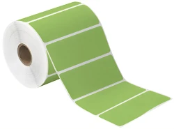 4" x 1.5" Green Direct Thermal Labels