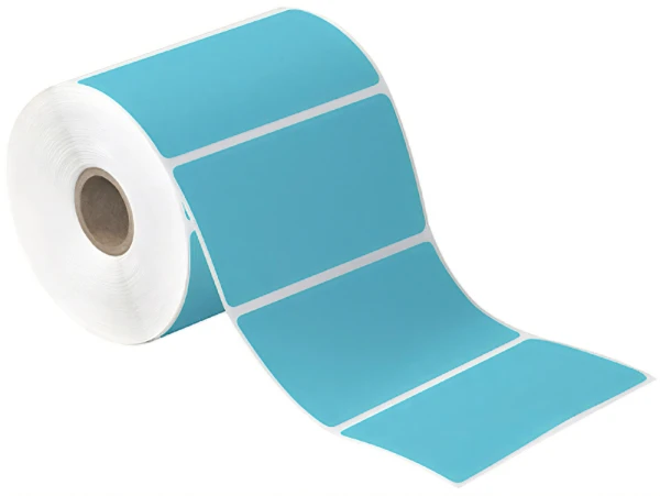 4x2 Blue Direct Thermal Labels