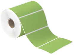 4" x 2" Green Direct Thermal Labels