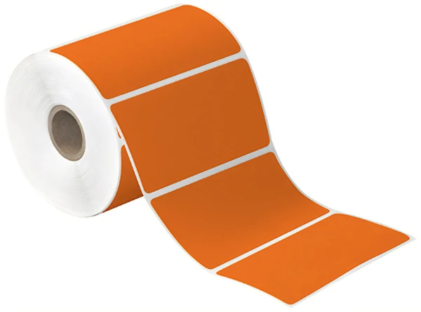 4x2 Orange Direct Thermal Labels