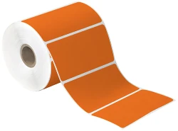 4" x 2" Orange Direct Thermal Labels