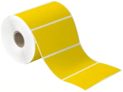 4" x 3" Yellow Direct Thermal Labels
