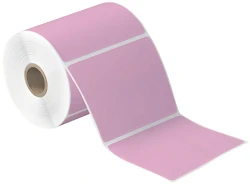 4" x 4" Pink Direct Thermal Labels