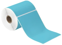 4" x 6" Blue Thermal Transfer Labels