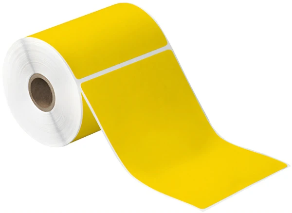 4x6 Yellow Direct Thermal Labels
