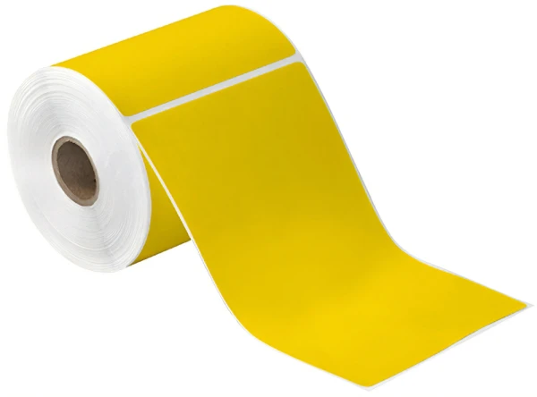 4x6.5 Yellow Direct Thermal Labels