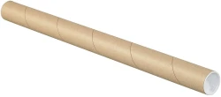 1 1/2" x 9" Kraft Round Cardboard Mailing Tubes