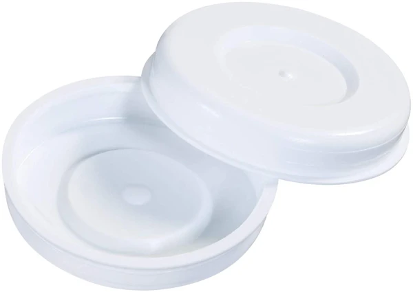 2 in white plastic end caps