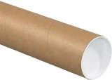 3 x 24 Round Cardboard Mailing Tubes and End Caps