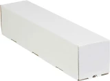 3 x 3 x 25 Square Mailing Tubes - White Square Ship Tubes