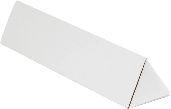 3 x 36 1/4 Triangle Mailing Tubes - White Triangle Ship Tube
