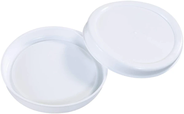4 inch white plastic end caps