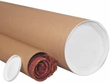 8 Inch Heavy Duty Cardboard Mailing Tubes and End Caps