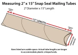 How to Measure 2 x 15 Snap Seal Mailing Tubes - Crimped End Mailing Tubes