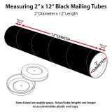 How to measure a 2 x 12 Round Cardboard Mailing Tubes and End Caps