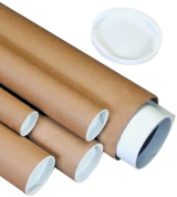 Round Cardboard Mailing Tubes and End Caps