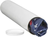 White Round Cardboard Mailing Tubes and End Caps Protecting and Shipping Product